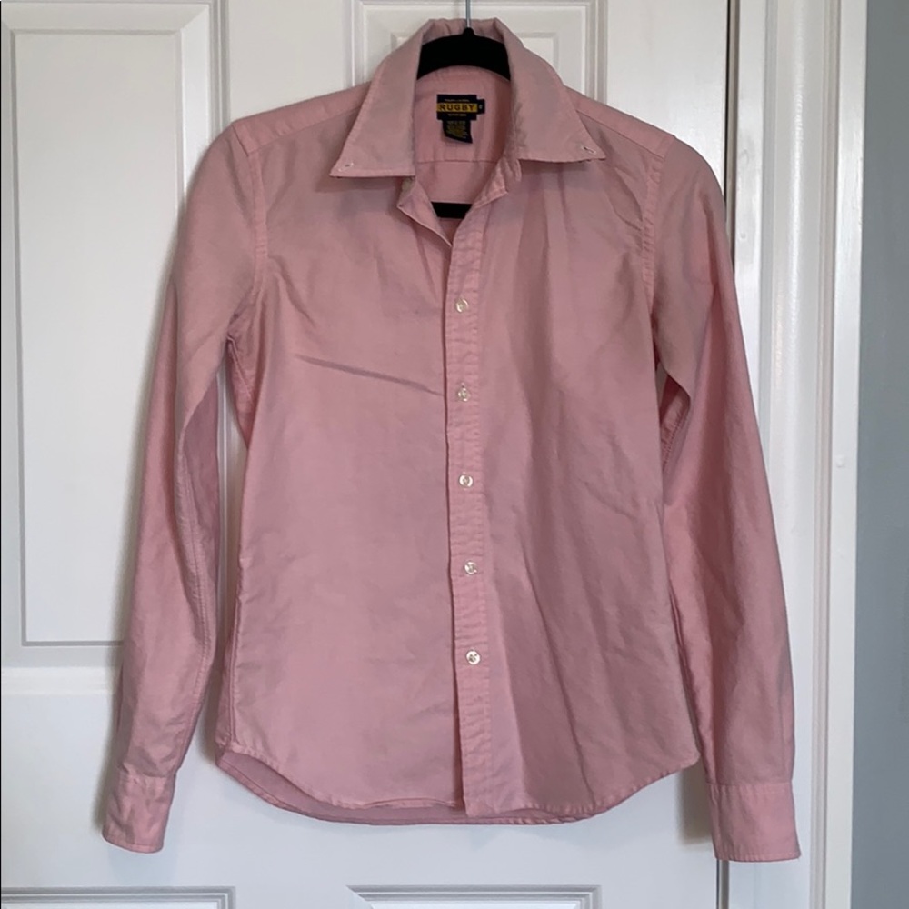 Rugby Pink Button-Up - Size 0